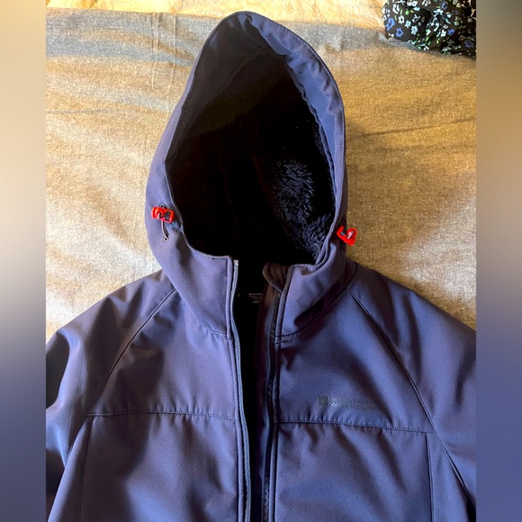 Mountain Warehouse Navy Hooded fleece lined Jacket or Shell - Picture 2 of 5